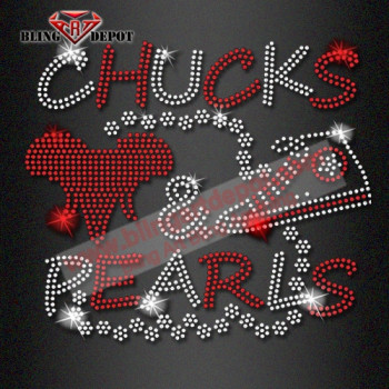 Chucks & Pearls rhinestone designs for Delta sorority Chucks & Pearls rhinestone designs for Delta sorority